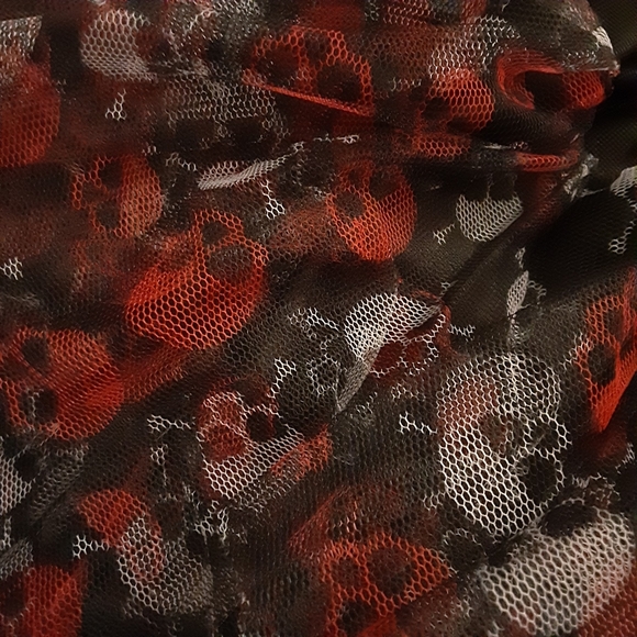 Hot Topic Skull Elastic Multi Layered Tutu Skirt - Picture 3 of 5